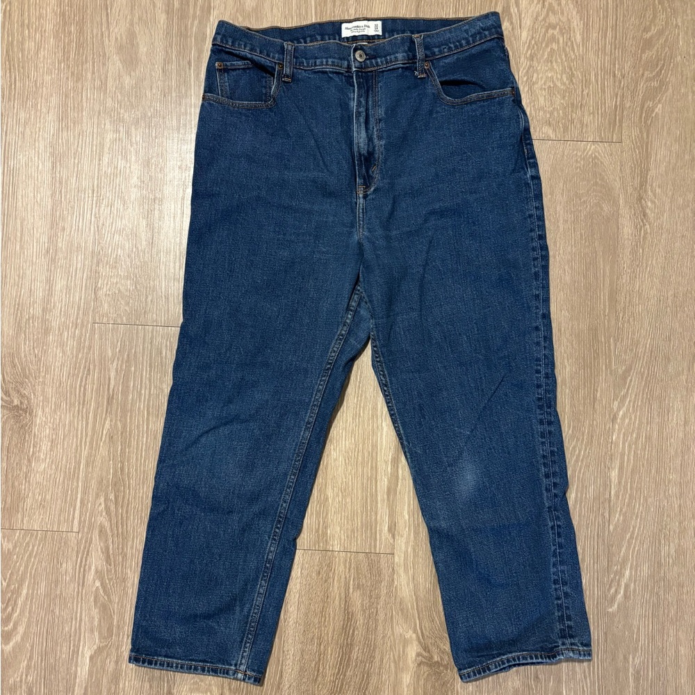 Abercrombie & Fitch Women’s Dark Blue Straight Jeans